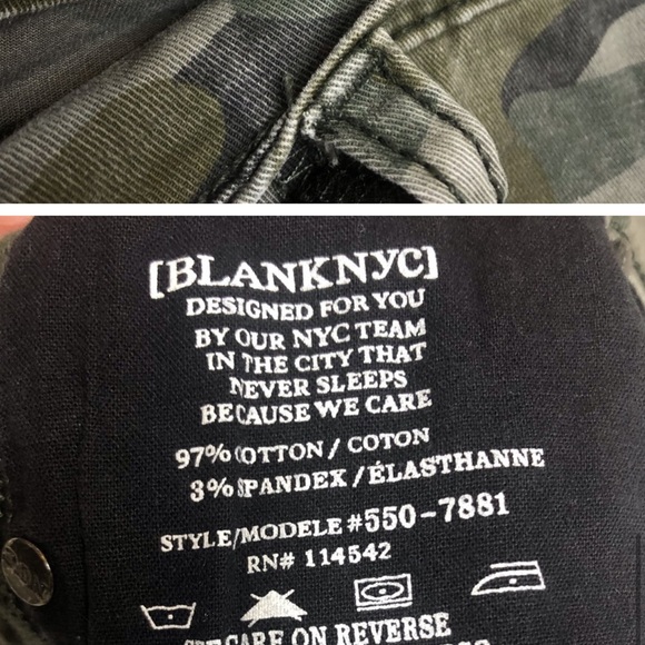 Blank NYC / Camo Shorts / Size 28 - Picture 8 of 8